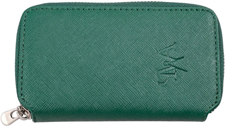 Prague WATCH Accessories Saffiano Zip Case Double zelená
