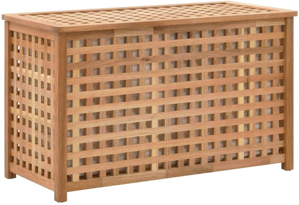 SHUMEE Koš na prádlo ořechové dřevo 77,5 x 37,5 x 46,5 247602