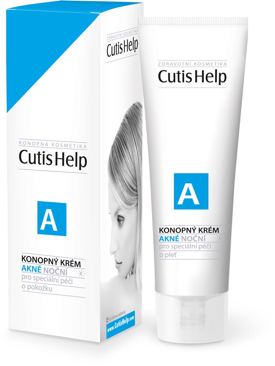 CutisHelp Akné konopný krém noční 30 ml