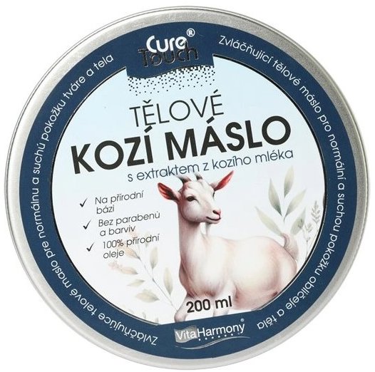 VitaHarmony CureTouch Kozí tělové máslo 200 ml