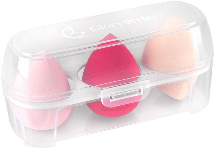 GloryStyles Sada houbiček na make-up 3 ks