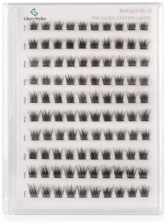 GloryStyles Samolepící řasy ML20-B multipack