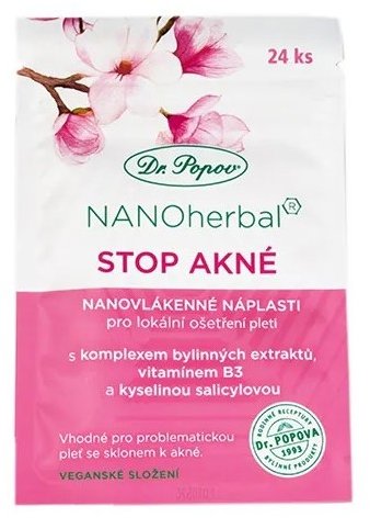Dr.Popov Nanonáplast STOP AKNÉ 24 ks