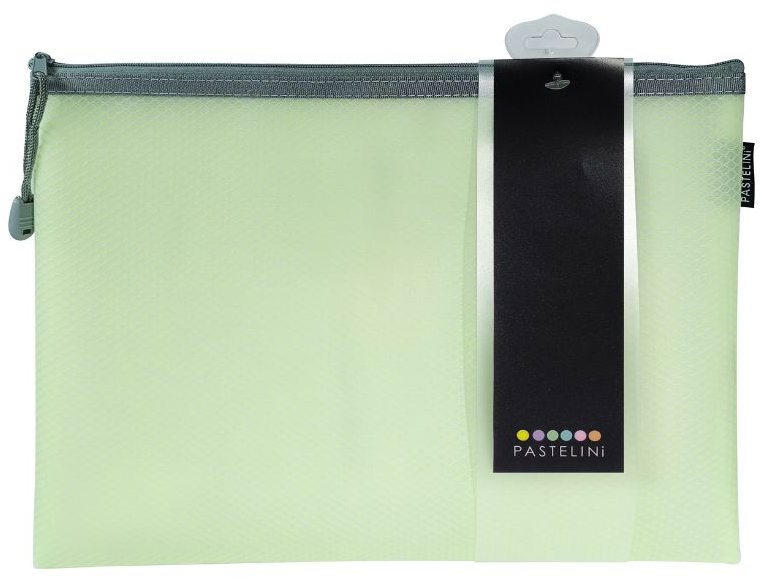 KARTON P+P Pastelini obálka se zipem síťovaná A4 zelená