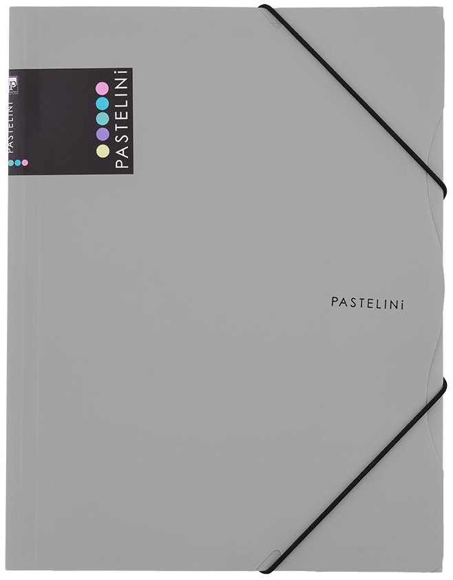 Karton P+P Pastelini sloha s gumou A4 PP šedá
