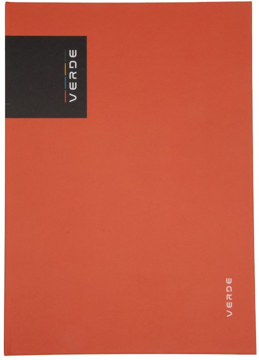 Záznamní kniha A4 96 listů od KARTON P+P s cihlovou barvou a pevným obalem.