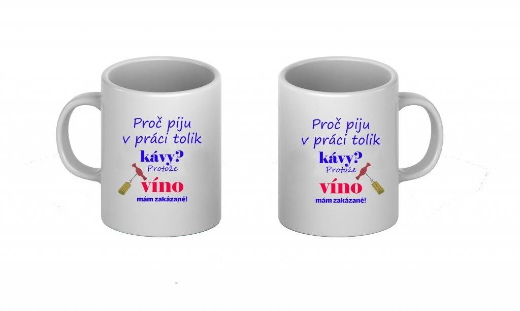 Banalita Hrnek piju víno, 330 ml