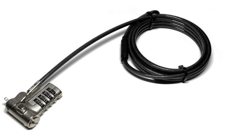 PORT CONNECT Bezpečnostní univerzální kabel s číselným zámkem, stříbrná