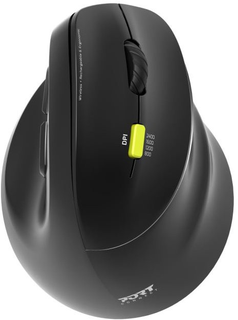 PORT CONNECT Ergo Shape - Pravoruká Myš pro Perfektní Ergonomii