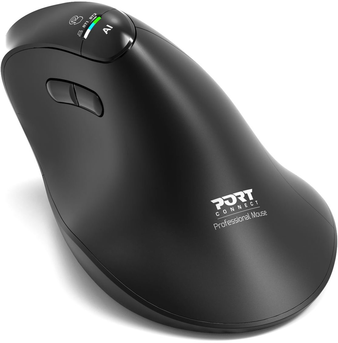 PORT CONNECT Ergo Auditor, Bluetooth a 2.4GHz, USB-C, černá