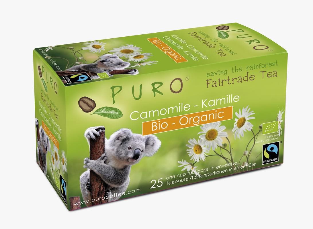 Puro Fairtrade BIO čaj porcovaný heřmánkový 25x1g