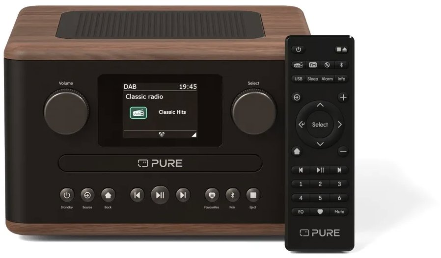 PURE Classic C-D4 černá/ořech