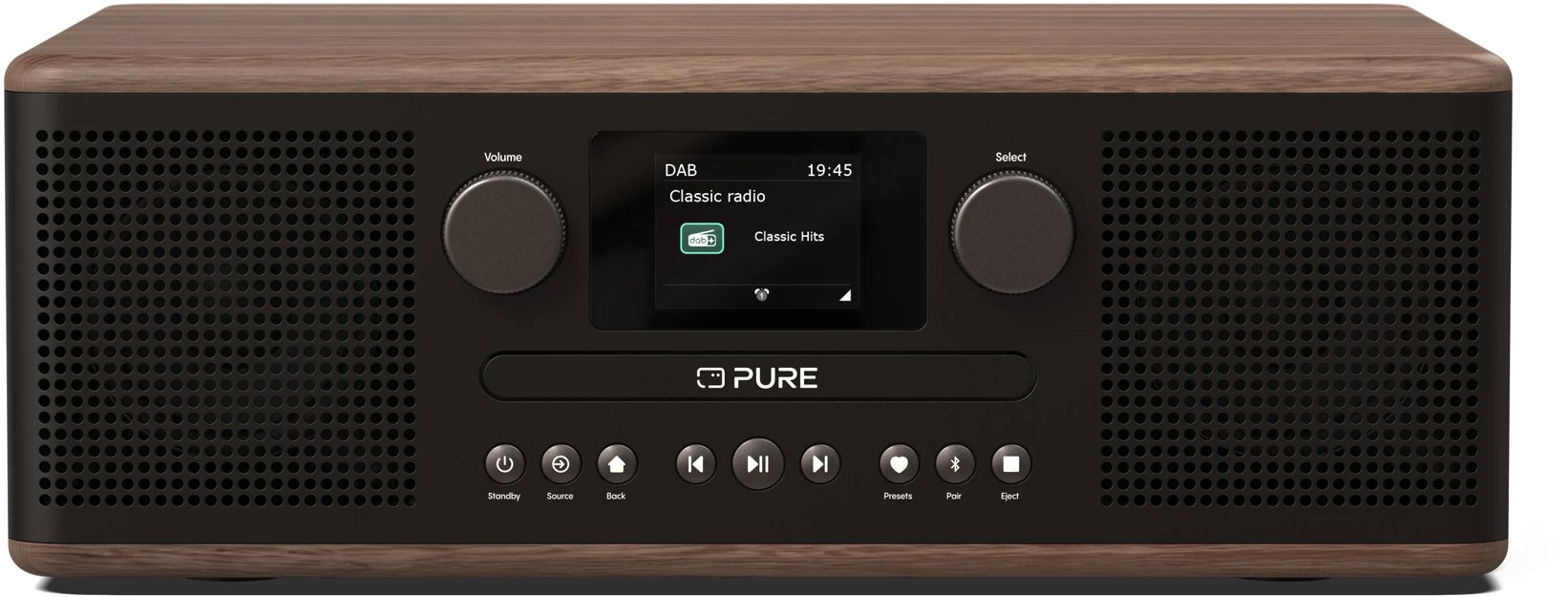 PURE Classic C-D6 černá/ořech