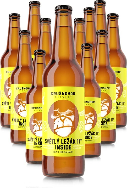 Krušnohor Světlý ležák 11° 12x0,5l