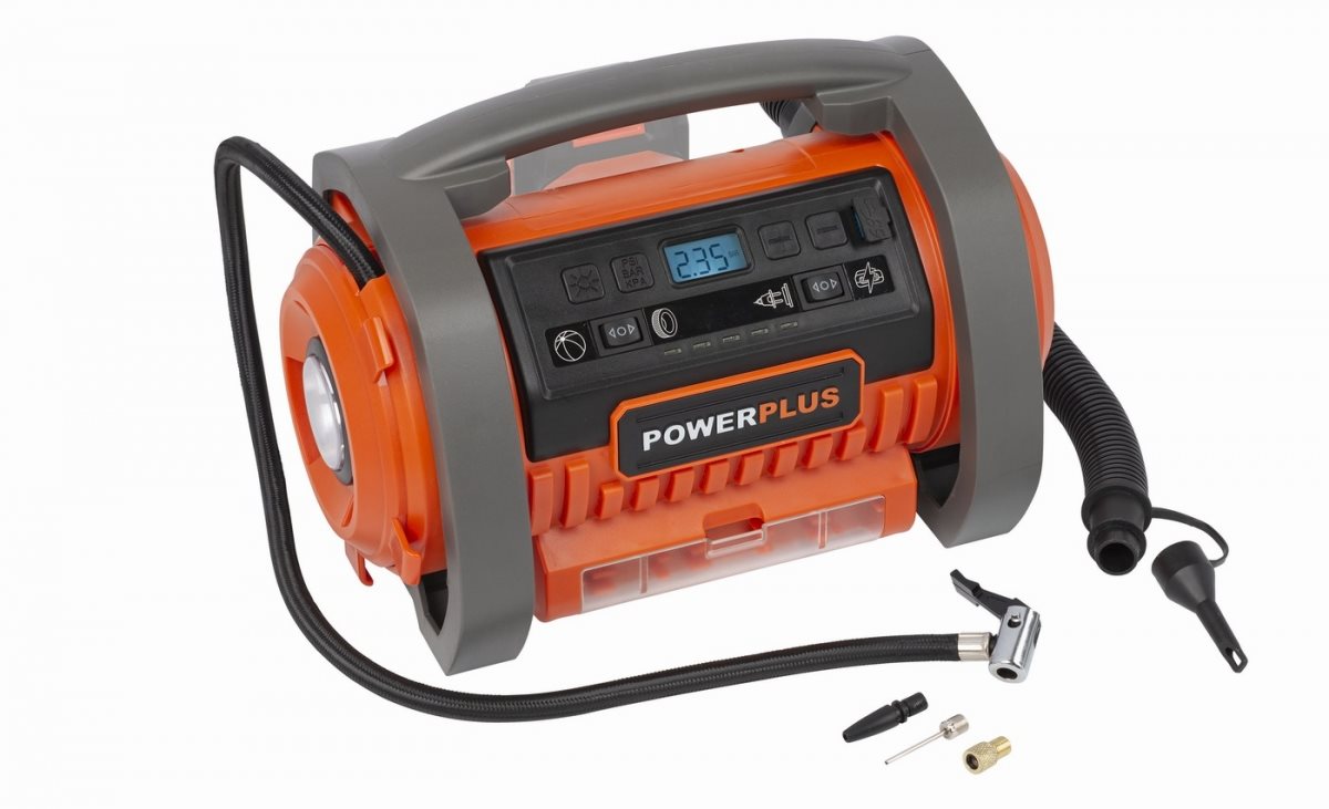 POWERPLUS Kompresor AKU 20V+220V POWDP7030 (bez AKU)