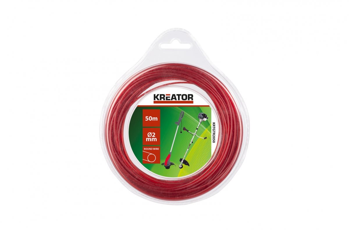 KREATOR Struna do sekačky 2,0 mm, 50 m, kulatý profil
