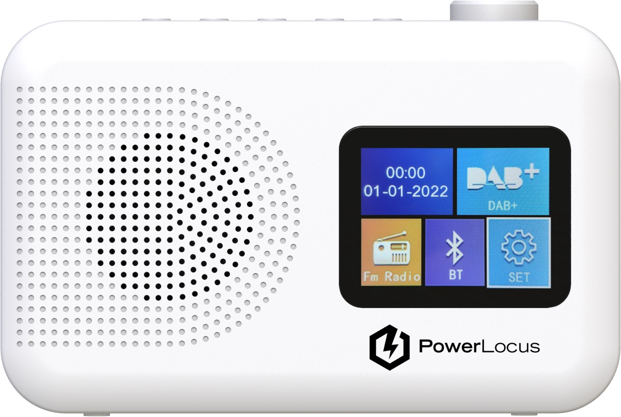 PowerLocus DAB+/FM Radio Display, Alarm Clock