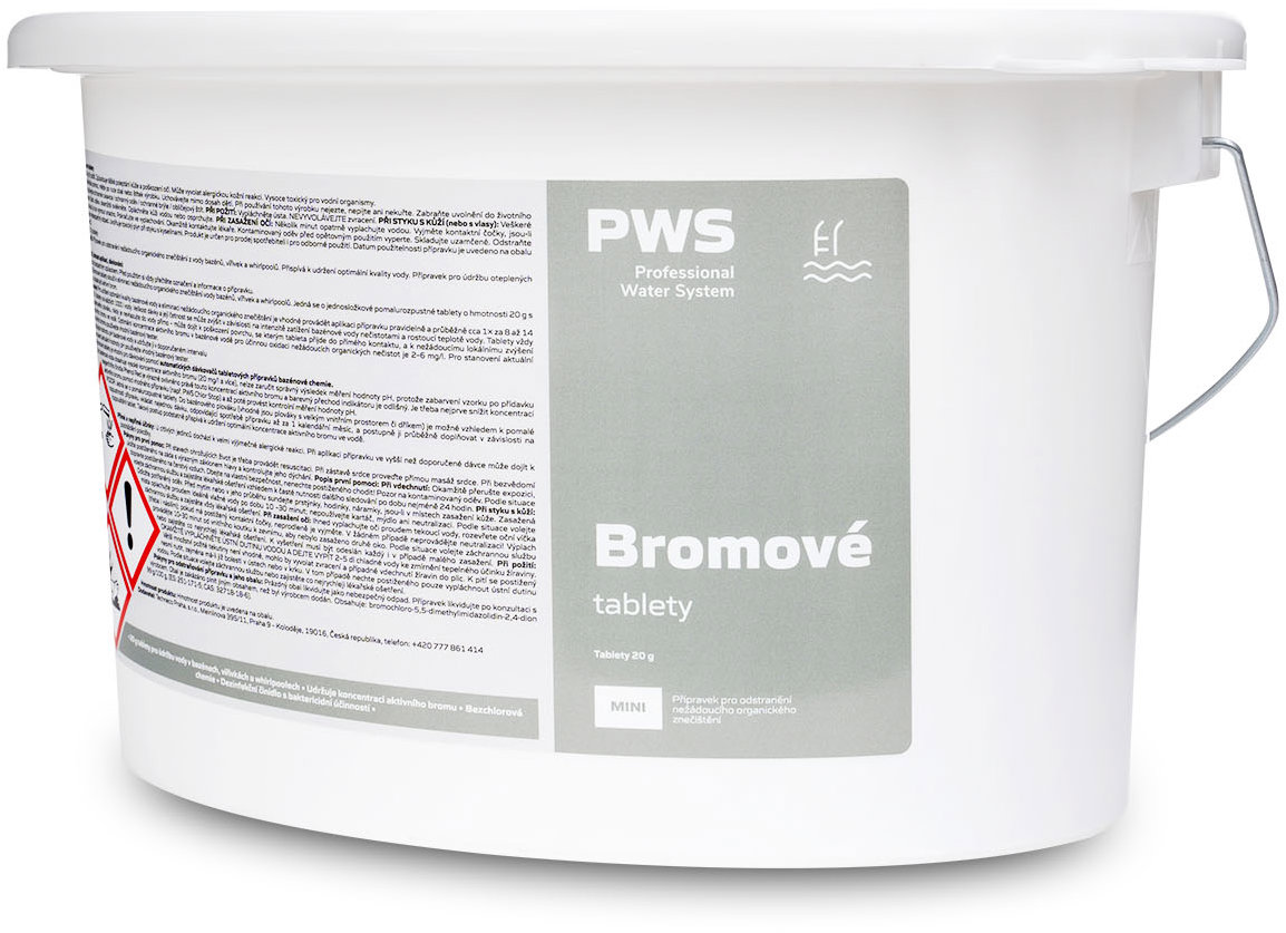 PWS bromové tablety do bazénu 5 kg