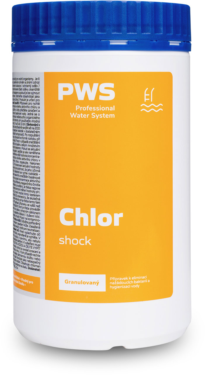 PWS Chlor šok - organický granulát 1 kg
