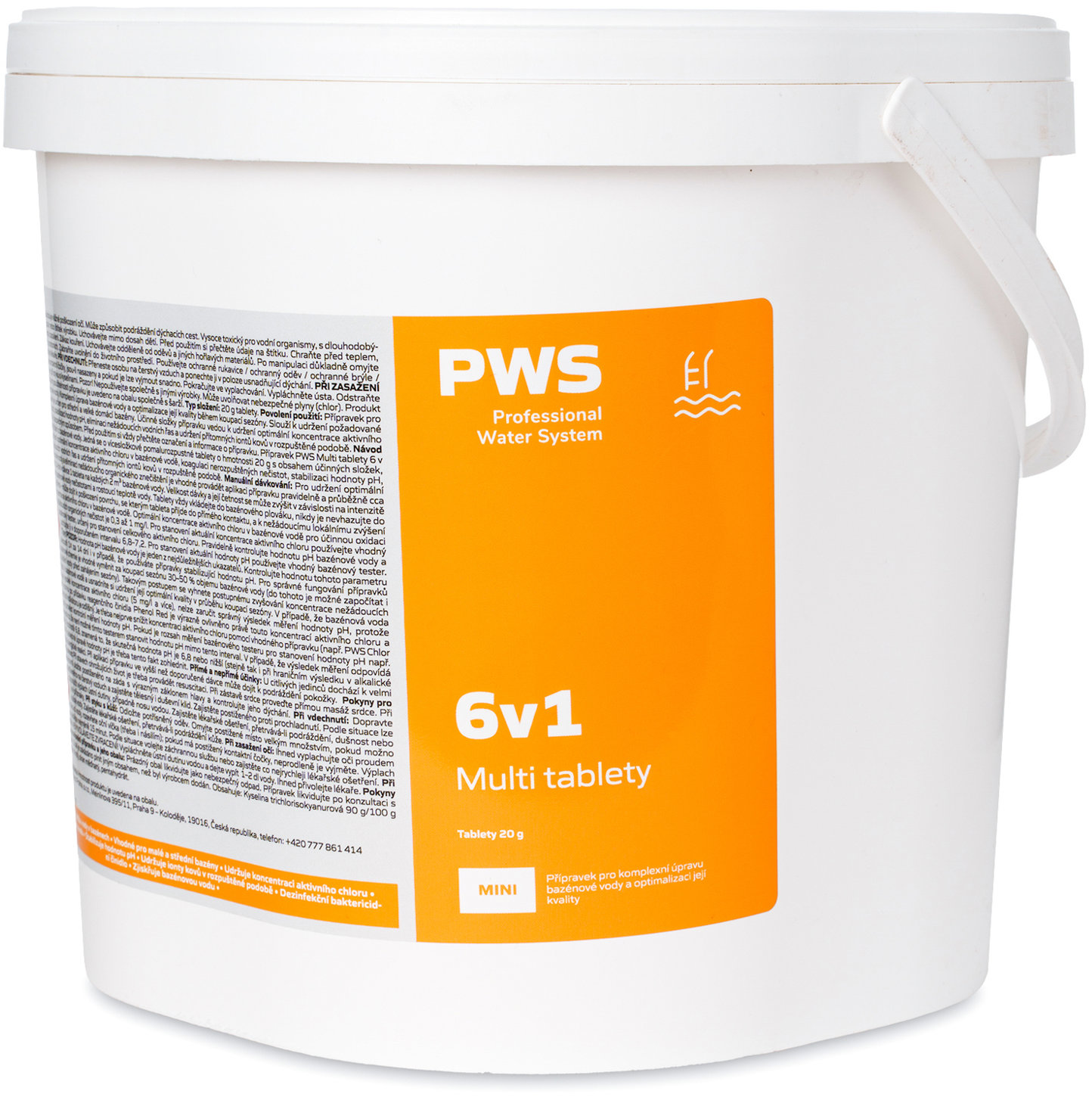 PWS Multi tablety 6v1 do bazénu 20 g 3 kg