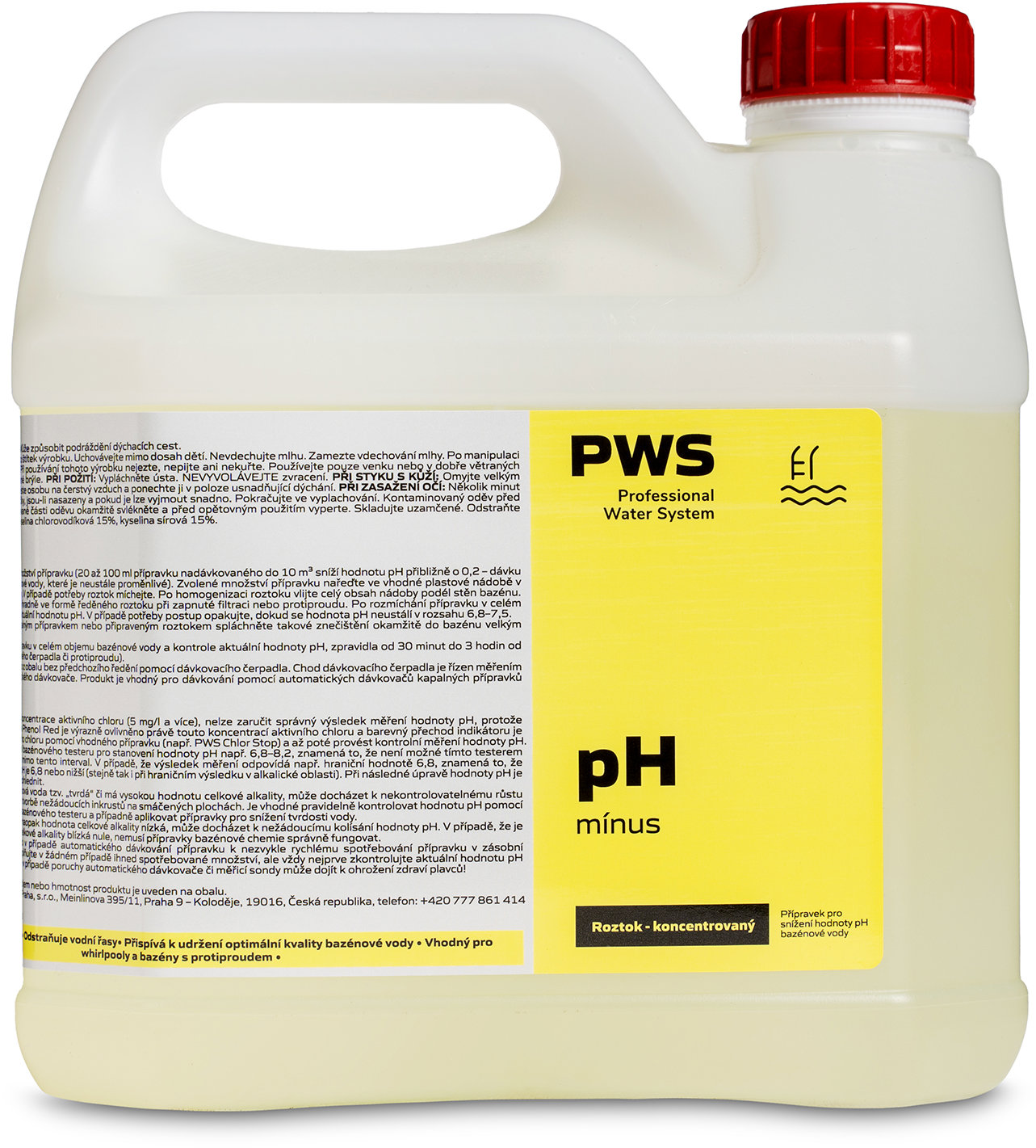 PWS pH minus 3 l kapalný