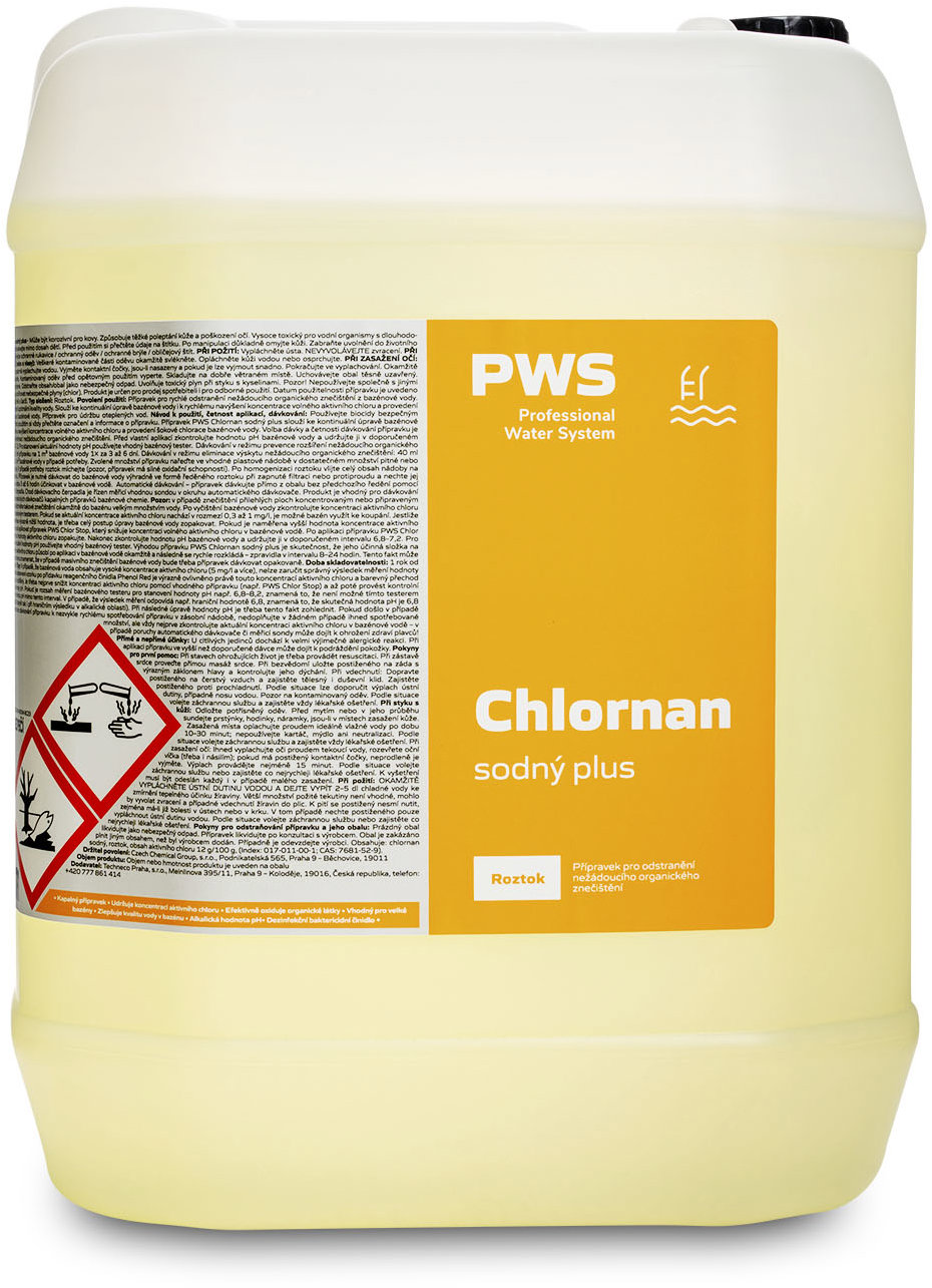 PWS Chlornan sodný stabilizovaný 10 l