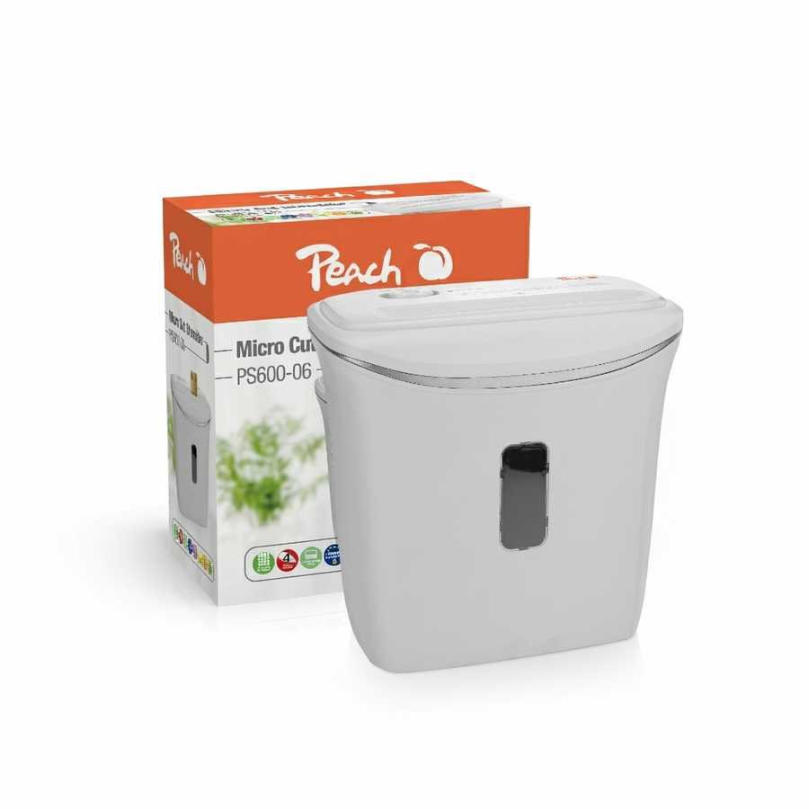 Skartovač PEACH Micro Cut PS600-06 pro bezpečné skartování dokumentů