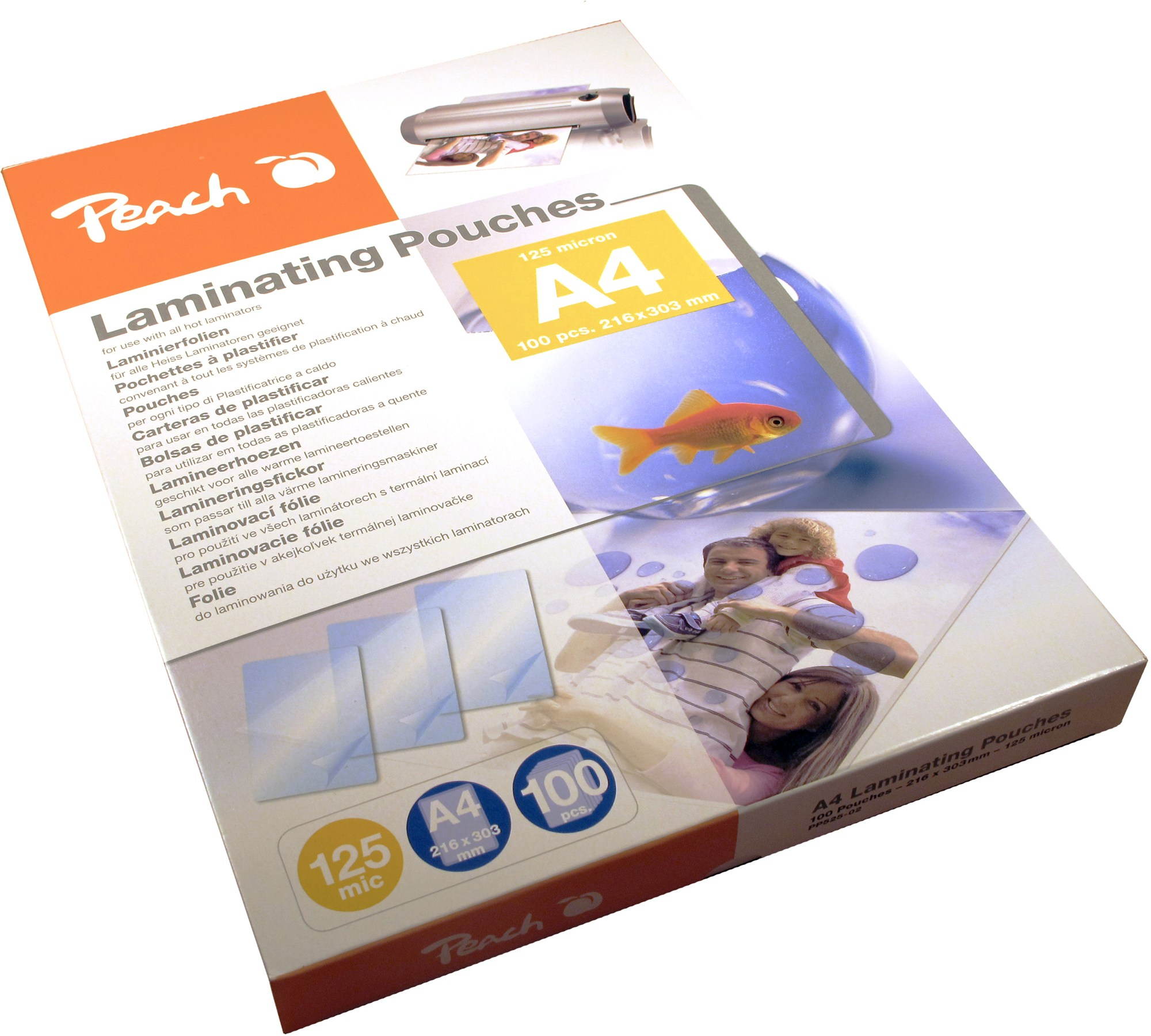 PEACH PP525-02 A4/250 lesklé - balení 100 ks