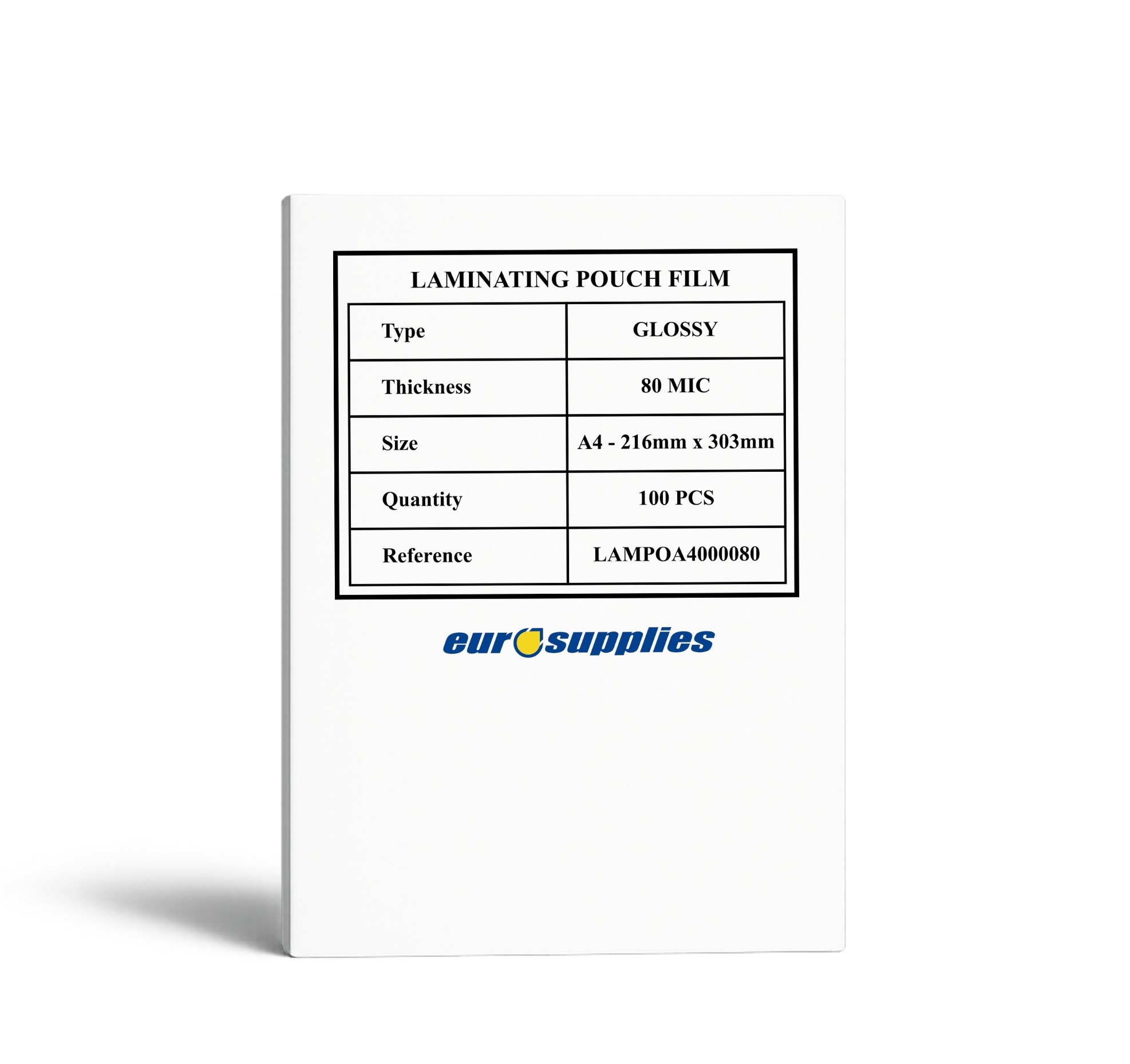 Kvalitní papír EUROSUPPLIES A4/250 lesklé pro tisk a kopírování.