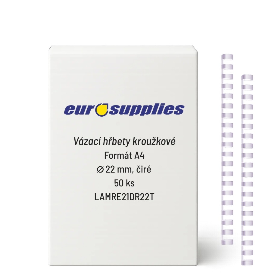 EUROSUPPLIES A4 22 mm čirý
