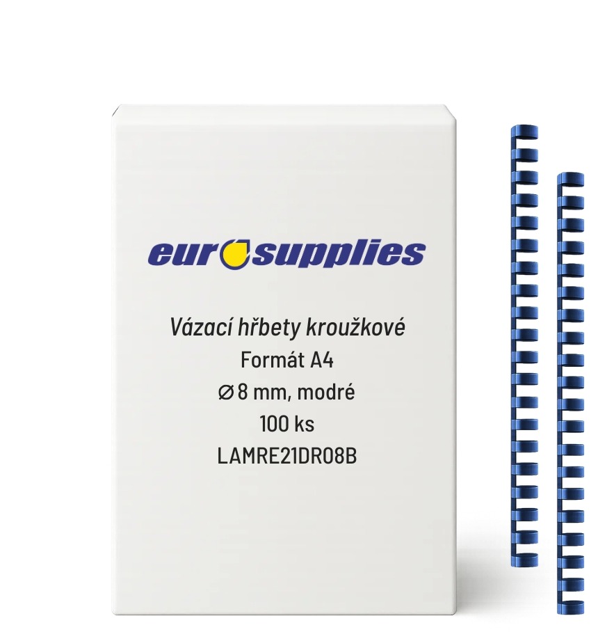 EUROSUPPLIES A4 8 mm modrý