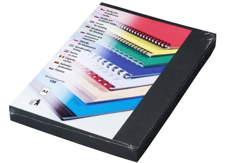 EUROSUPPLIES Delta A4 zadní, černý - balení 100 ks