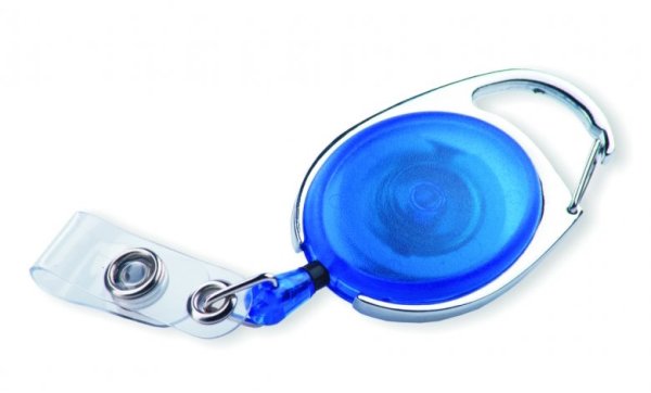 EUROSUPPLIES OVAL pro visačky, chromovaná/modrá - balení 10 ks