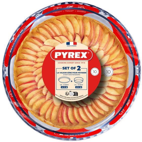 Pyrex Sada forem na koláč 2 ks