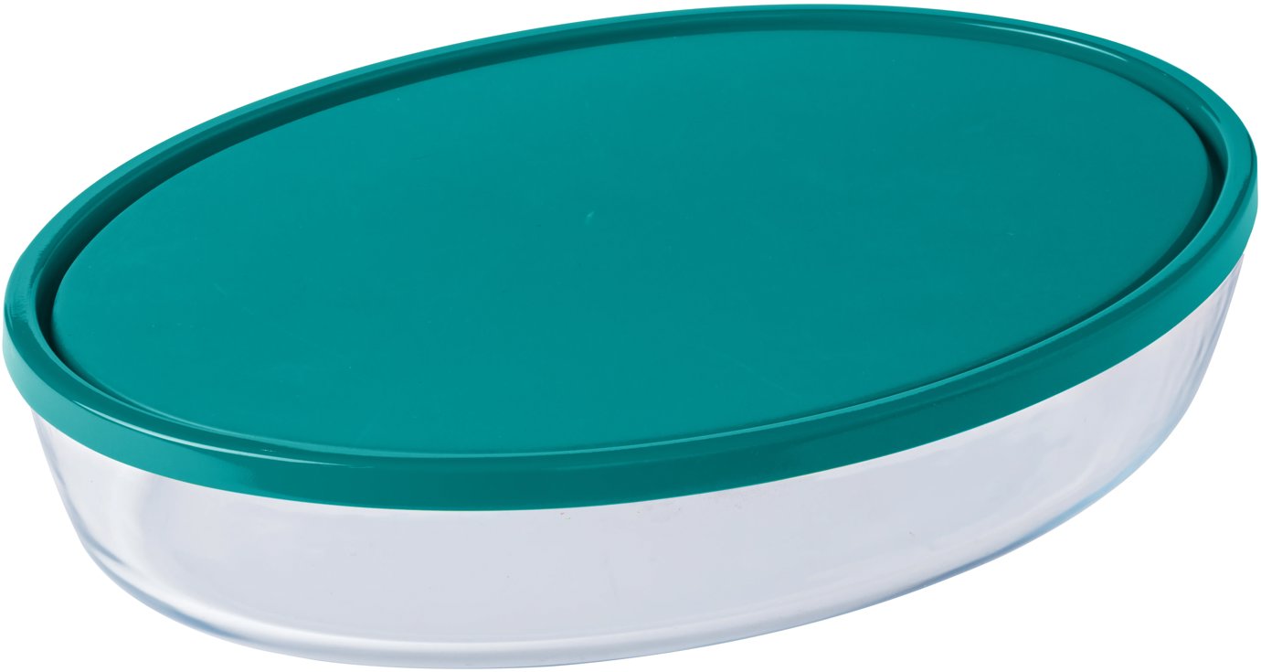 Pyrex Pekáč skleněný s víkem 3,1 l oválný