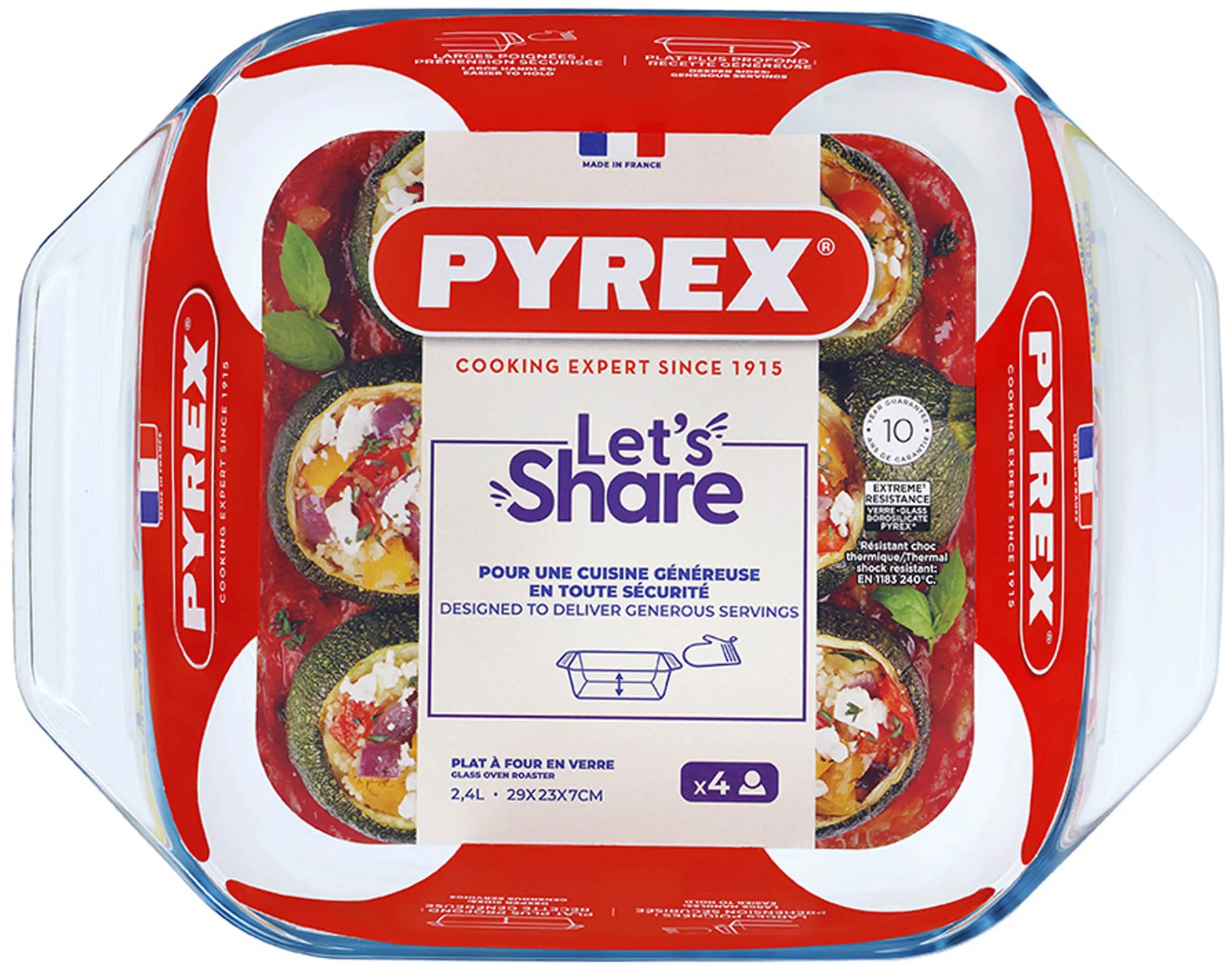 Pyrex Pekáč zapékací, borosilikátové sklo