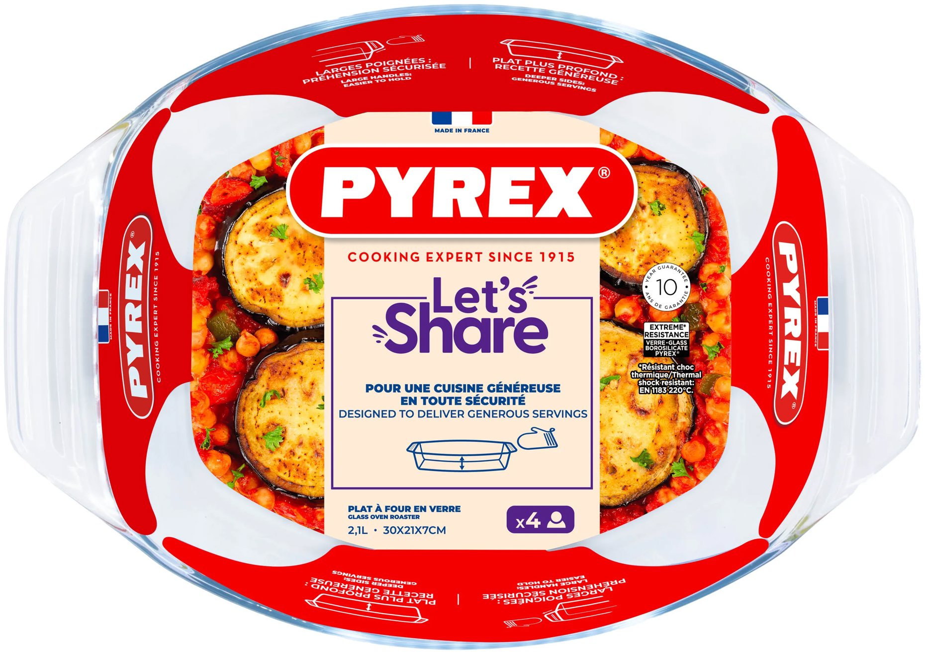 Pyrex Zapékací mísa 2,1 l oválná, skleněná