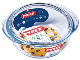 Pyrex Zapékací mísa 1,3 l s víkem skleněná