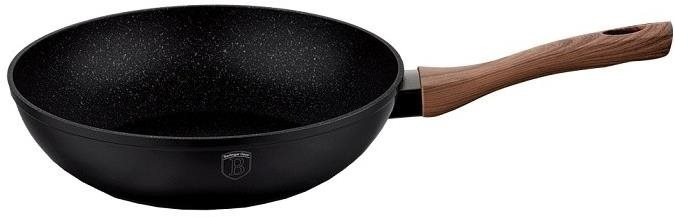 BERLINGERHAUS Pánev WOK s mramorovým povrchem 28 cm EBONY Line Rosewood
