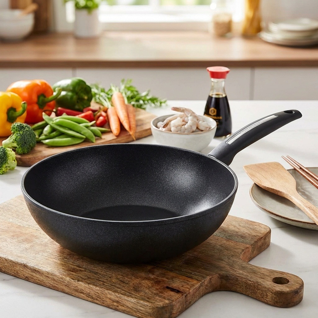 CS SOLINGEN WOK pánev s nepřilnavým povrchem MUNSTER 28 cm