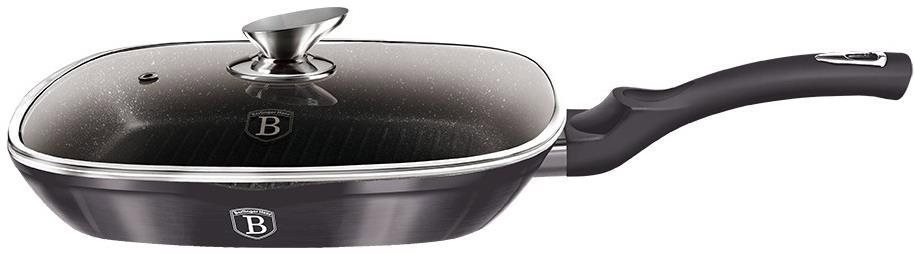 BERLINGERHAUS Pánev grilovací s poklicí Carbon PRO Line 28cm