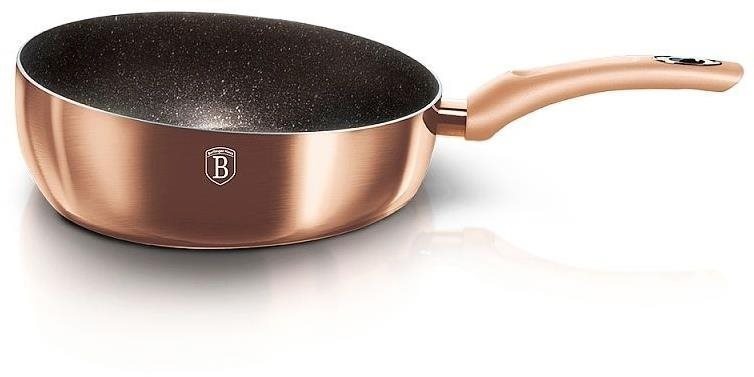 BERLINGERHAUS Pánev prohazovací s mramorovým povrchem Rosegold Metallic Line 26cm