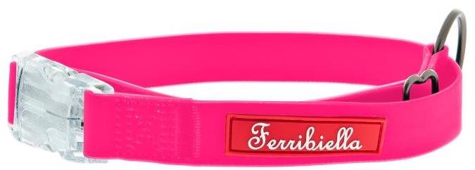 Ferribiella Fun růžový svítící obojek L
