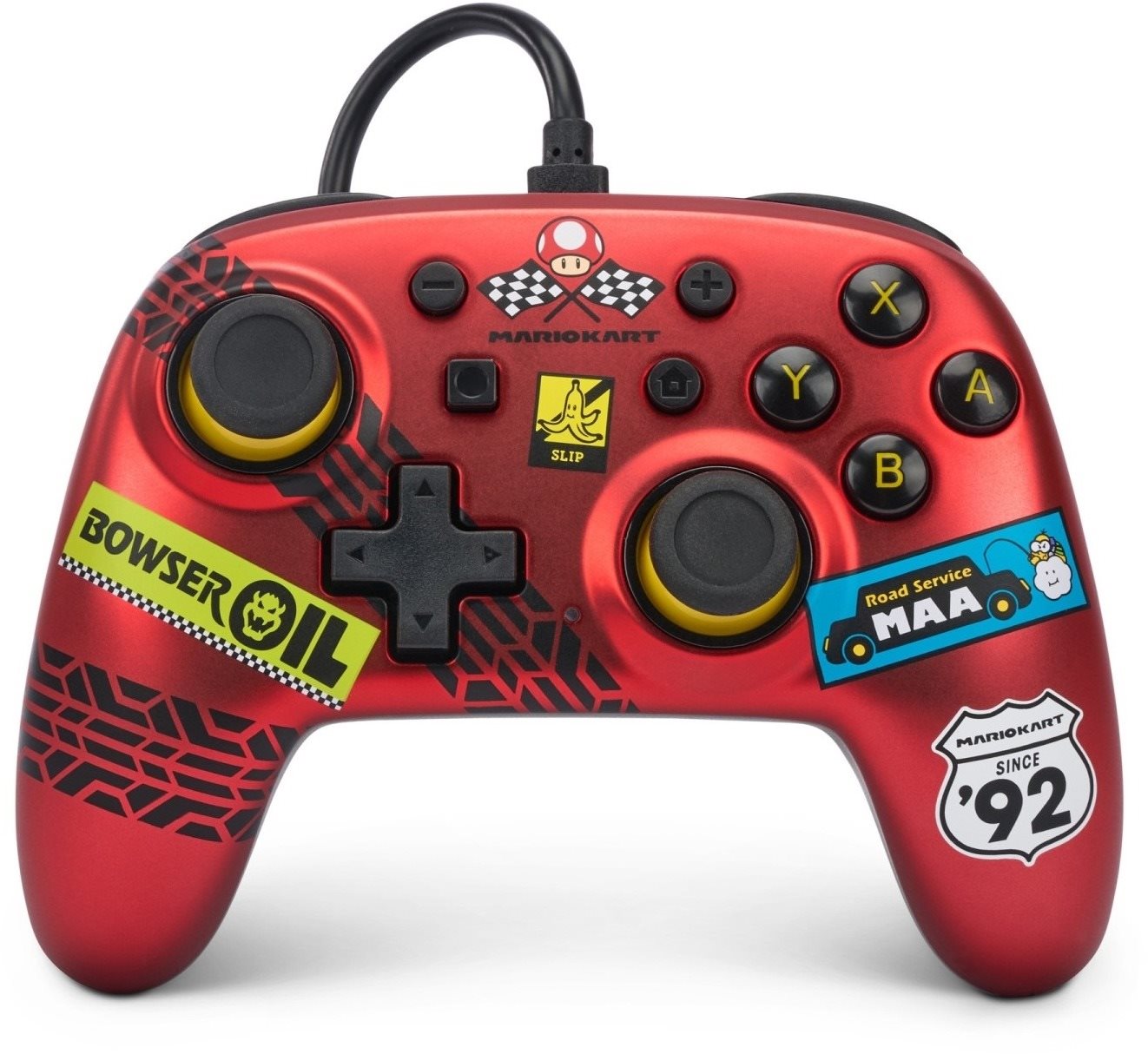 PowerA Wired Nano Controller for Nintendo Switch– Mario Kart: Racer Red - Nintendo Switch