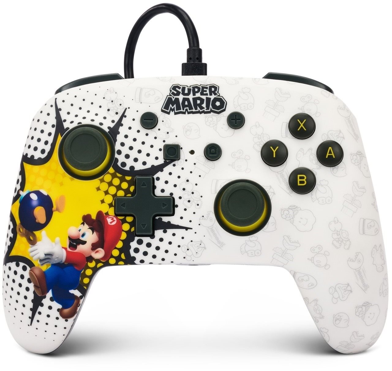 PowerA Enhanced Wired Controller – Bob-omb Blast - Nintendo Switch