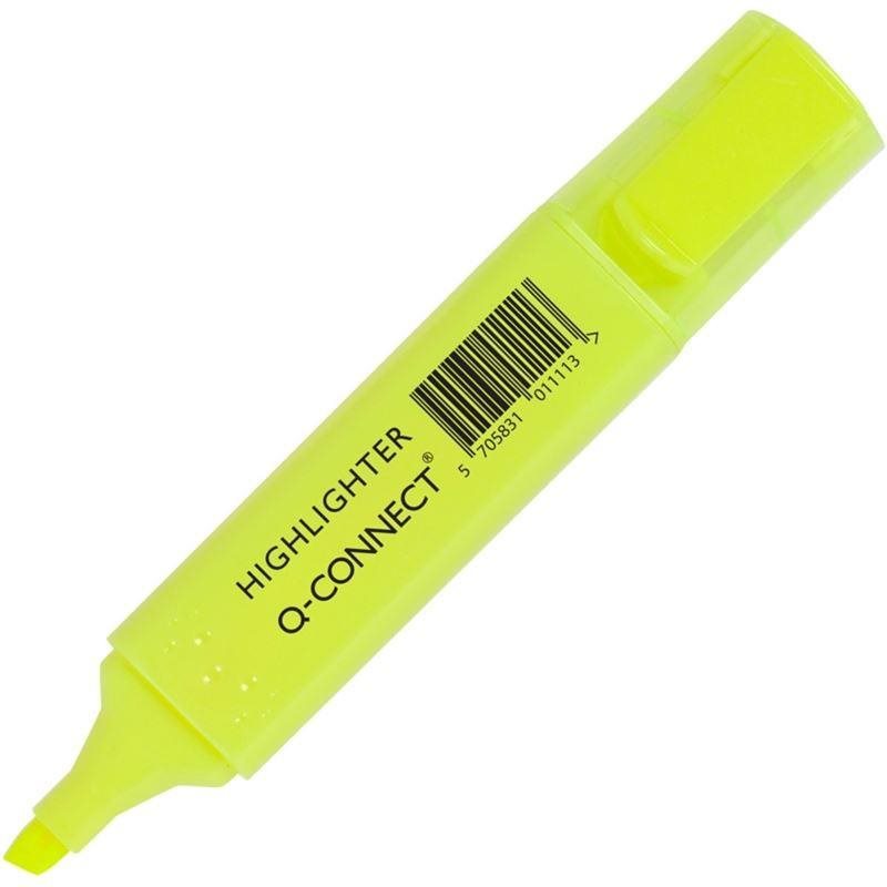 Q-CONNECT 1-5mm, žlutý - kvalitní a spolehlivý zvýrazňovač