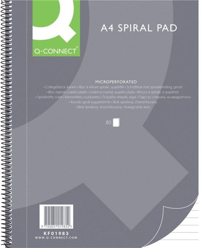Q-CONNECT A4 blok s linkovaným designem a 80 listy