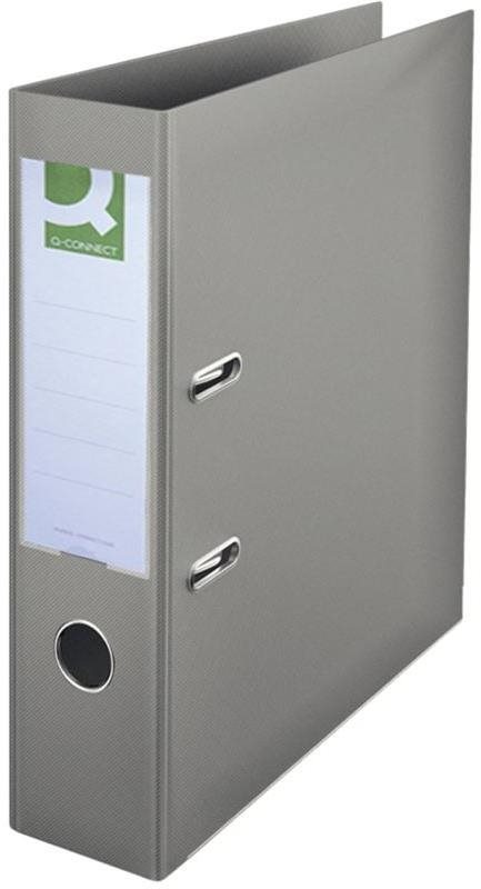 Šanony a pořadače Q-CONNECT - Premium A4 75 mm šedý