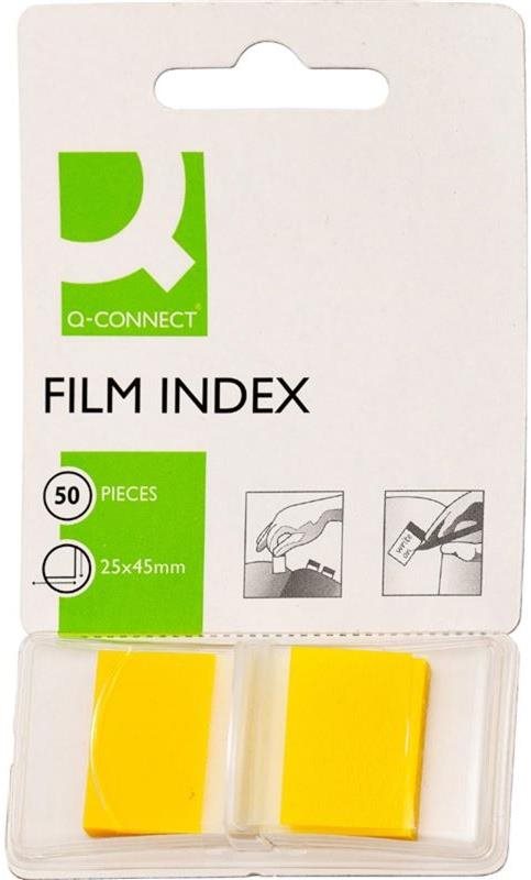Q-CONNECT 25 x 45 mm, 50 lístků, žlutý - profesionální poznamkový blok