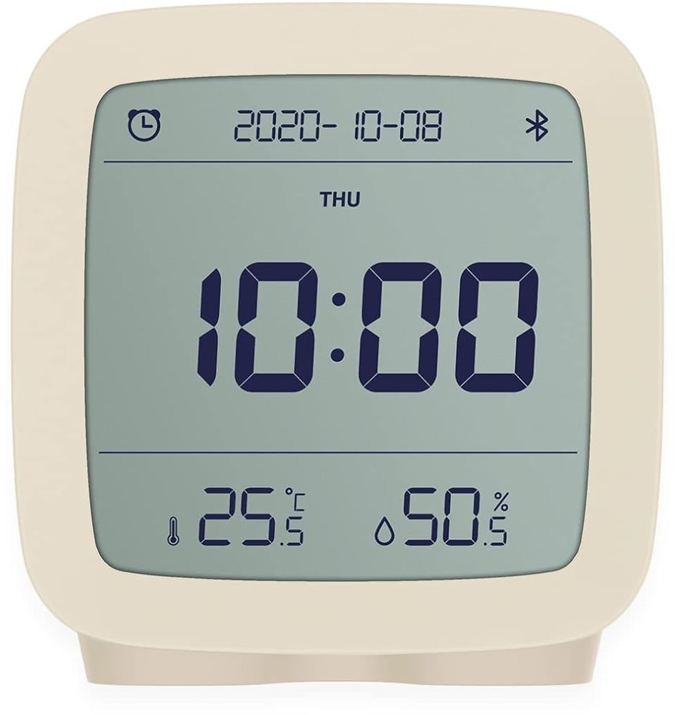 QINGPING Bluetooth Alarm clock (Temperature & RH monitor) - beige